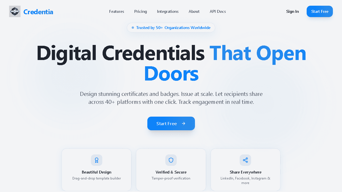Credentia Certificates screenshot